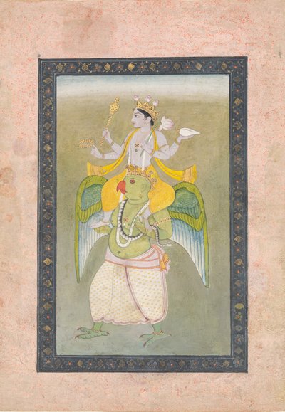 Vishnu on Garuda, ca. 1810-20.  द्वारा सजनु