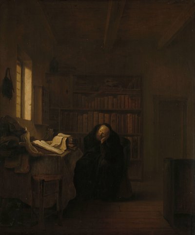 एक विद्वान अपने अध्ययन में द्वारा Salomon Koninck