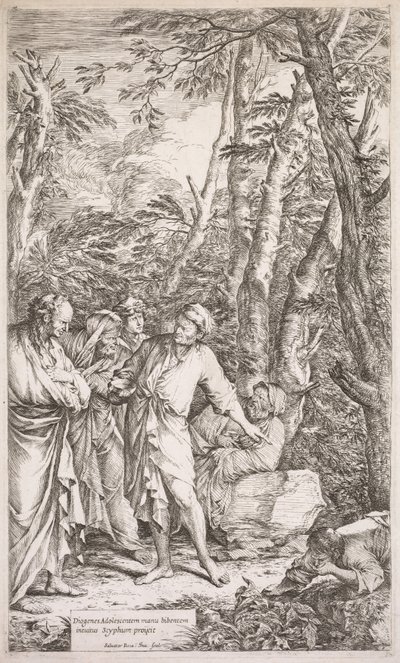 डायोजनीज और उसका प्याला द्वारा Salvator Rosa