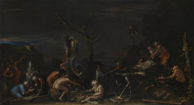 उनके झुकाव पर चुड़ैलों, सी। 1646 द्वारा Salvatore Rosa
