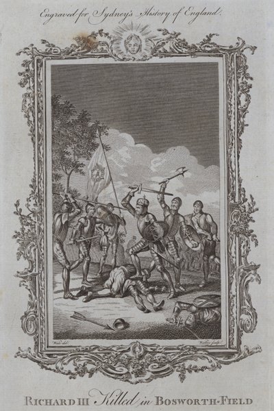 रिचर्ड III बोसवर्थ-फील्ड में मारे गए (उत्कीर्णन) द्वारा शमूएल (बाद) व्हेल