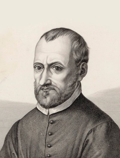 संगीतकार जियोवानी पियरलुइगी दा फिलिस्तीन 1526-1594 का पोर्ट्रेट। द्वारा सैमुअल एम्सलर