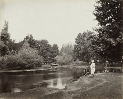 Dhul Canal below Chunar Bagh, Kashmir, c. 1865 (albumen silver print) द्वारा सैमुअल बॉर्न