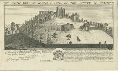 डडली कैसल: उत्कीर्णन, 1731 द्वारा शमूएल बक