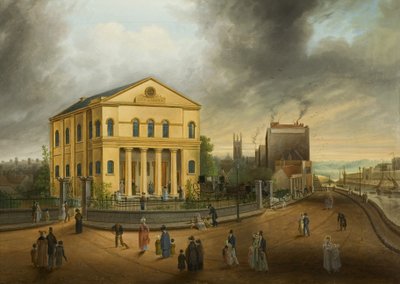 संडे मॉर्निंग, गोइंग टू चर्च, c.1832 (कैनवास पर तेल) द्वारा सैमुअल कॉलमैन