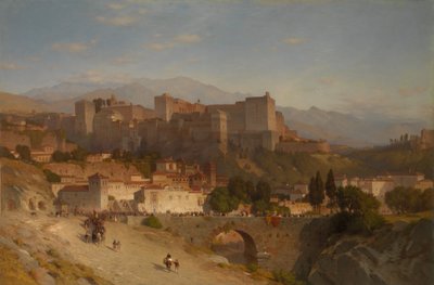 द अल्माबरा, ग्रेनेडा की पहाड़ी, 1865। द्वारा सैमुअल कॉलमैन