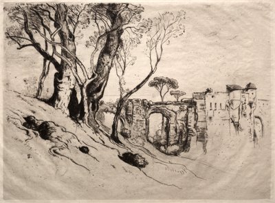 रिवेरा के ऑलिव ट्रीज़, 1884। द्वारा सैमुअल कॉलमैन