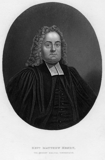 मैथ्यू हेनरी 1662-1714, अंग्रेजी बाइबिल टिप्पणीकार और पादरी, 19 वीं सदी। द्वारा सैमुअल फ्रीमैन