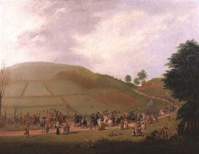 सर विलियम माइल्स का चुनाव जुलूस (1797-1878) (कैनवास पर तेल) द्वारा सैमुएल ग्रिफिथ्स टोवी