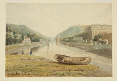 हॉटवेल और क्लिफ्टन के साथ एवन देखें, c.1825 (कागज पर पानी के रंग का) द्वारा सैमुअल जैक्सन