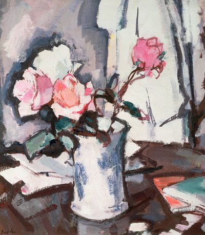 गुलाबी गुलाब (तेल) द्वारा Samuel John Peploe