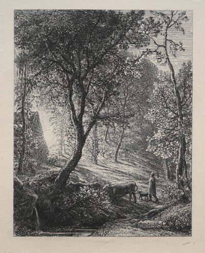 द हर्ड्समैन कॉटेज, 1850। द्वारा सैमुअल पामर
