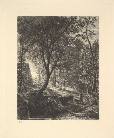 द हेरडमैन कॉटेज, या सनसेट, 1880। द्वारा सैमुअल पामर