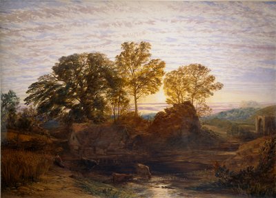 पनचक्की, c1848-1849 द्वारा सैमुअल पामर