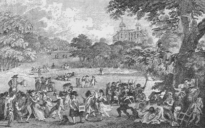 व्हाईट सोमवार को ग्रीनविच पार्क में, c1802, 1912। द्वारा सैमुअल रावल