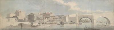 वेस्टमिंस्टर ब्रिज, सरे साइड, सीए। 1750. द्वारा सैमुअल स्कॉट