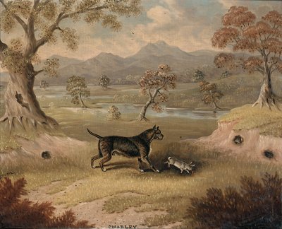 चार्ली, ए टेरियर विथ अ रैबिट द्वारा सैमुअल स्पोड