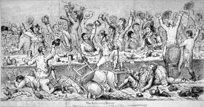 द रिफॉर्मर्स डिनर, 1809 द्वारा शमूएल डी वाइल्ड