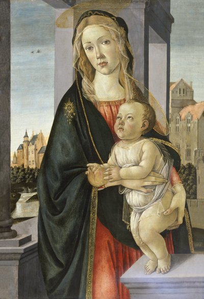 मैडोना एंड चाइल्ड, 1485-95 द्वारा Sandro Botticelli