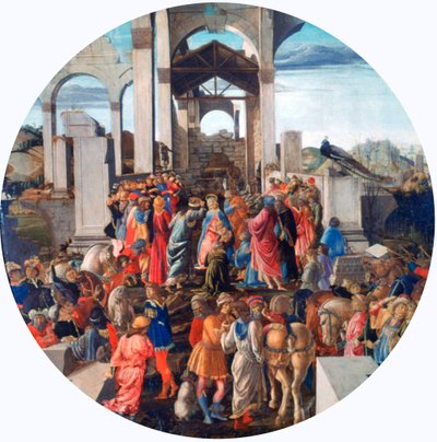 राजाओं की आराधना, c1470-1475 द्वारा सैंड्रो बॉटलिकली