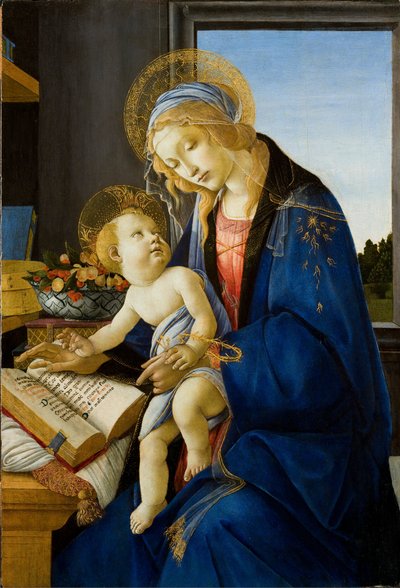 द वर्जिन एंड चाइल्ड (द मैडोना ऑफ द बुक) द्वारा Sandro Botticelli
