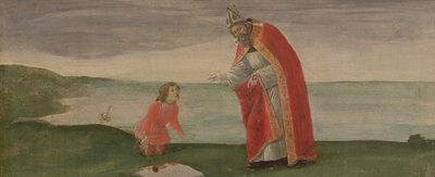 सेंट बरनबास के अल्टारपीस से सेंट ऑगस्टीन का विज़न, c.1488 (पैनल पर तापमान) द्वारा सैंड्रो बॉटलिकली