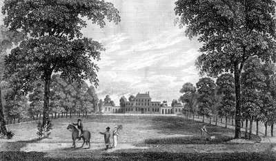 एम्बर कोर्ट, टेम्स डिट्टन के पास, सरे, इंग्लैंड, 1808। द्वारा रेत