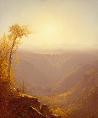 पहाड़ों में एक कण्ठ कॉटरस्किल लौंग, 1862। द्वारा सैनफोर्ड रॉबिन्सन गिफोर्ड