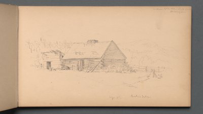 स्केचबुक, पृष्ठ 14: बर्लिन फॉल्स 2 सितंबर, 1859। द्वारा सैनफोर्ड रॉबिन्सन गिफोर्ड
