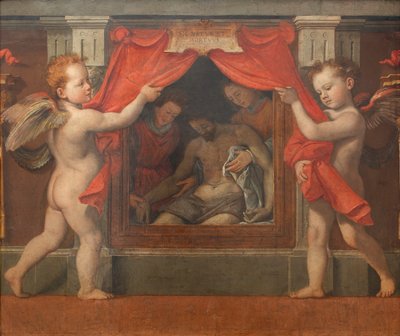 Pietà दो करूब के साथ, ca 1576। द्वारा संटी दी टीटो
