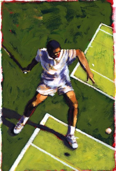 टेनिस प्लेयर, 2009 (एक्रिलिक) द्वारा सारा हेवर्ड