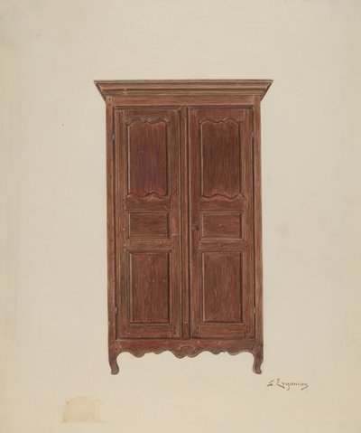 अलमारी, सी. 1939. द्वारा सरकिस एर्गैनियन