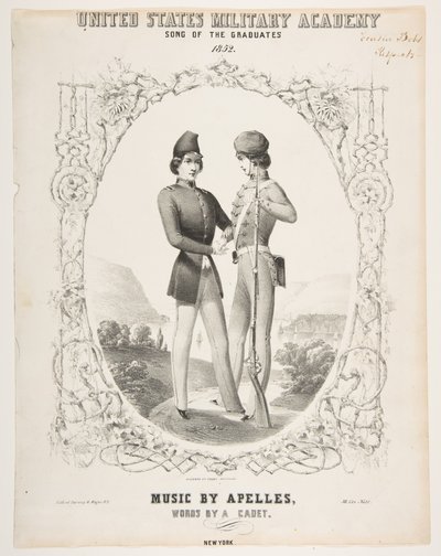यूनाइटेड स्टेट्स मिलिट्री अकादमी: सॉंग ऑफ़ द ग्रेजुएट्स, 1852। द्वारा सरनी और सह