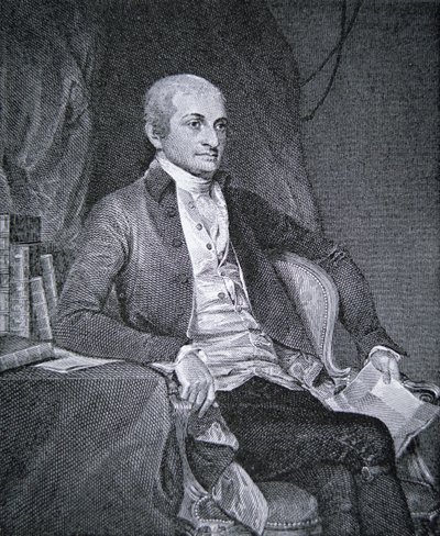 जॉन जे (1745-1829) (उत्कीर्णन) द्वारा स्कूल अमेरिकी
