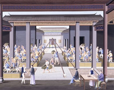 तेजस्वी चाय, c.1800 (भारी देशी कागज पर गौचे चित्र) द्वारा स्कूल चीनी