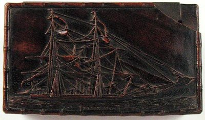 स्नफ़बॉक्स, c.1840 (लकड़ी) द्वारा स्कूल चीनी