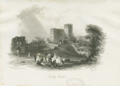 डुडले कैसल - द कीप: स्टील एनग्रेविंग (विग्नेटेड), एन डी [सी 1841] (प्रिंट) द्वारा स्कूल की अंग्रेजी