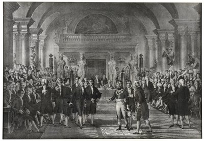 जनरल बोनापार्ट 25 दिसंबर 1797 को पेरिस में विज्ञान अकादमी में लज़ारे कार्नोट को बदलने के लिए विज्ञान के अनुभाग के यांत्रिक कला अनुभाग के लिए चुने गए। द्वारा स्कूल फ्रेंच