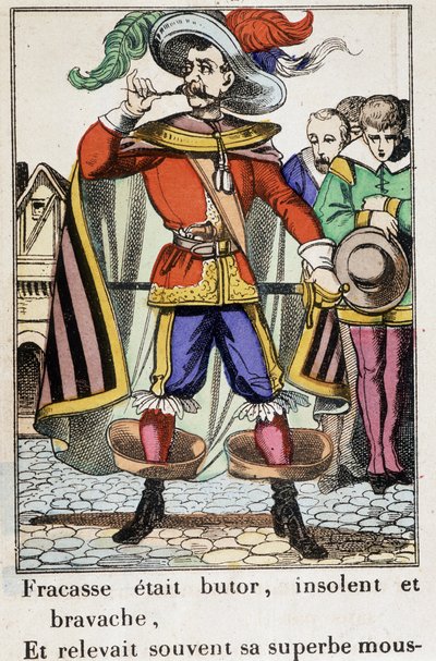 Le Capitaine Fracasse - Image d'Epinal "" Fracasse etait butor ... "" थियोफाइल गौटियर का उपन्यास (1811-1872) द्वारा स्कूल फ्रेंच