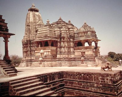 देवी जगदंब के मंदिर का दृश्य द्वारा स्कूल इंडियन
