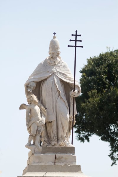 सेंट सिल्वेस्टर की प्रतिमा, मंटुआ (यूनेस्को विश्व विरासत सूची, 2008), लोम्बार्डी, इटली द्वारा स्कूल इतालवी