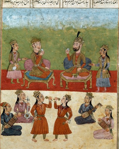 इस्लामी कला: हरम में संगीत कार्यक्रम और मनोरंजन। फिरदौसी (फिरदौसी, या फिरदौसी, या फिरदौसी, सीए 940-लगभग 1020) की महाकाव्य कविता "शाहनामा" (शाहनामा, शाहनामा) (राजाओं की पुस्तक) की पांडुलिपि से फ़ारसी लघुचित्र बिब्लियोटेका नाज़ियोनेल नेपल्स द्वारा स्कूल फ़ारसी