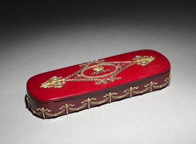 लाह बॉक्स, पीटर कार्ल फैबरे की फर्म (1846-1920), फैक्ट्री एन। लुकुटिन का बॉक्स, c.1890 (लाह, पपीयर-माचे, सोना, हीरे) द्वारा स्कूलरूसी