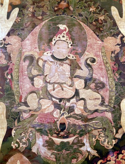 ज्ञान-ख्री-बकान-पो, तिब्बत के पहले राजा। थाई-का तिब्बती पेरिस मुसी गुइमेतो द्वारा स्कूल तिब्बती
