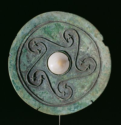 मिरर, डोंगसन कल्चर c.200 BC-200 AD, वियतनाम (कांस्य) द्वारा स्कूल वियतनामी