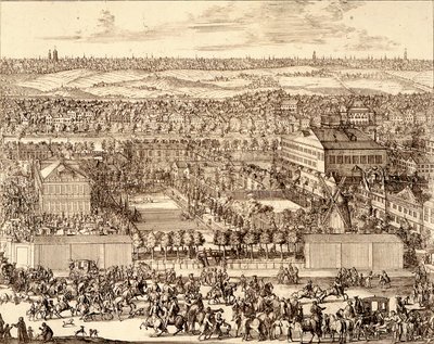 मास्को के दाहिने भाग में जर्मन क्वार्टर नेमेत्स्काया स्लोबोडा, 1705 द्वारा Schoonebeek