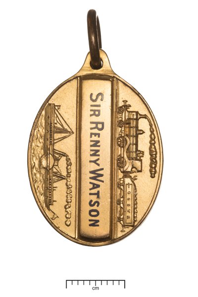 स्कॉटलैंड, ग्लासगो और दक्षिण पश्चिम रेलवे, निदेशक पास, c.1850 (सोना और तामचीनी) द्वारा स्कॉटिश स्कूल