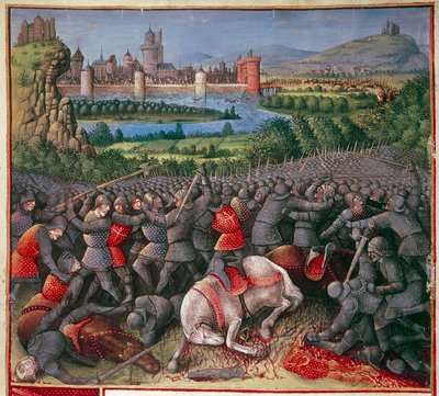 फर्स्ट क्रूसेड पीपुल्स क्रूसेड, 1096-1099, c1490 के दौरान लड़ाई द्वारा सेबस्टियन मर्मोरेट