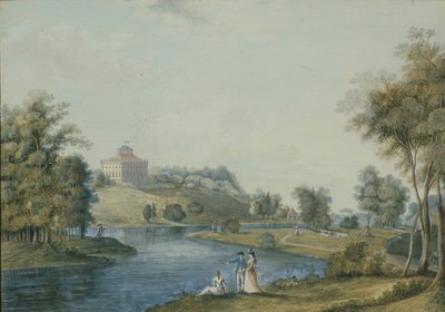 1792 से पहले कंट्री एस्टेट सिवोरित्सी का दृश्य द्वारा शिमोन फेडोरोविच शेड्रिन