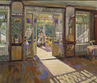 एक घर में, 1913 द्वारा Sergei Arsenevich Vinogradov